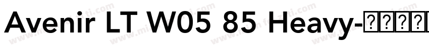 Avenir LT W05 85 Heavy字体转换